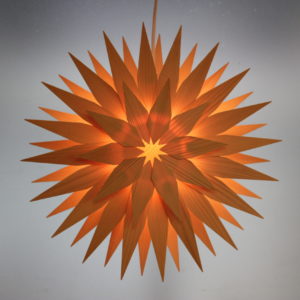 Holzstern-Lampe